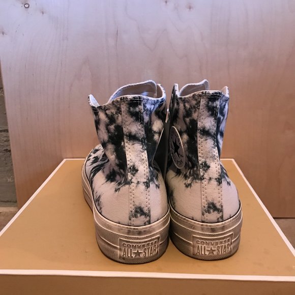 Brand New Custom Tie Dye Washed Converse Platform Hightop - Picture 3 of 3